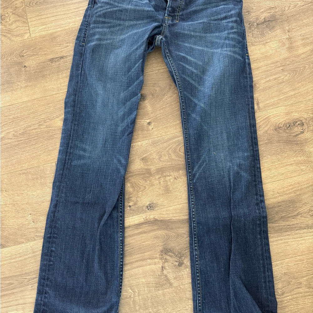 Diesel Men's Zatiny Blue Jeans Low Rise Boot Cut